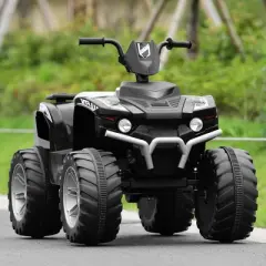 Costway 12V Kids 4-Wheeler ATV Quad Ride On Car w/ LED Lights Music  USB
