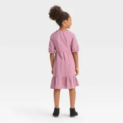 Girls' Short Sleeve Eyelet Dress - Cat & Jack&trade;