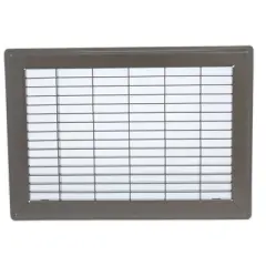 Hart & Cooley 14" x 20" Heavy Duty Steel Floor Grille, HVAC Vent Cover, Brown