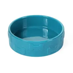 Park Life Designs 8c Manor Dog Bowl - Aqua Blue