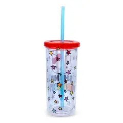 Silver Buffalo Sanrio Hello Kitty Shine Bright Carnival Cup With Lid | Holds 20 Ounces