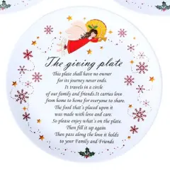 The Lakeside Collection Christmas Melamine Giving Plates 12" Dia Set of 3
