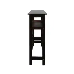 Solid Wood Freestanding 18-Bottle Wine Rack with Shelves Espresso - Flora Home: Pine Construction, 1 Shelf, 33" Height