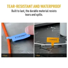 Avery Cable Labels, P-Style, 1.02" x 3.3", 8 Colors, 240ct (61541)