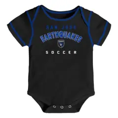 MLS San Jose Earthquakes Baby Boys' 3pk Bodysuit Set