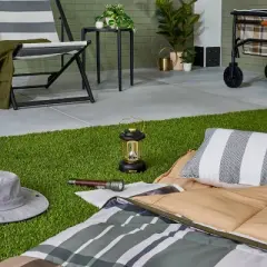 LED Lantern Black/Gold - Hearth & Hand&trade; with Magnolia