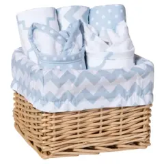 Trend Lab Feeding Basket Gift Set - Blue Sky 7pc