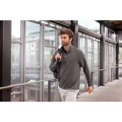 Cutter & Buck Adapt Eco Knit Stretch Recycled Mens Quarter Zip Pullover