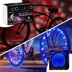 Activ Life Bike Lights (2 Tires, Blue) Hot Gifts for Men for Camping & Vacation Toys - Top Beach Vacation Must Haves