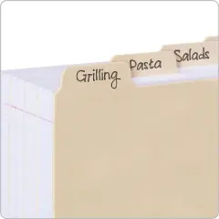 Oxford Index Card Dividers 3" x 5" Manila 100/Pack (40352)