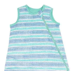 Honest Baby Organic Cotton Jersey Fill Wearable Blanket All Seasons - Teal Geometric M