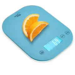Smart Weigh Digital Food Scale -  11-pound capacity -  Blue