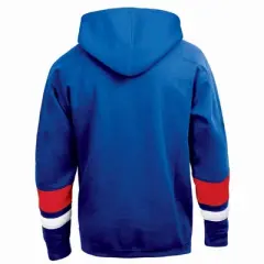 NHL New York Rangers Men's Long Sleeve Hooded Sweatshirt with Lace