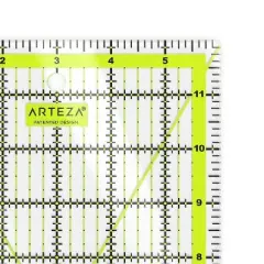 Arteza Acrylic Quilter Ruler, 6"x12"