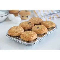 Fox Run 4867 Muffin Cupcake Bakeware Pan Stainless Steel 6 Cup