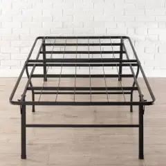 18" Premium Steel Bed Frame and Platform Bed Black - Mellow