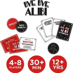 Aquarius Puzzles Bye Bye Alibi Card Game