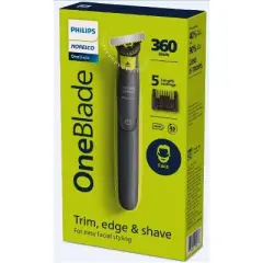 Philips Norelco OneBlade 360 Face Rechargeable Men's Electric Shaver and Trimmer - QP2724/70