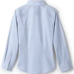 Lands' End School Uniform Girls Long Sleeve No Iron Pinpoint Shirt