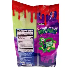 Frankford Halloween Gummy Candy Body Parts (50 Count) &ndash; Assortment of 5 Creepy Shapes