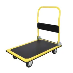 Hand Truck, Heavy Duty Moving Platform with 36&iexcl;&Aacute;24 Inch A3 Steel Deck - 4 Caster Wheels for Easy Maneuvering