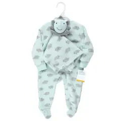 Hudson Baby Infant Boy Flannel Plush Sleep and Play and Security Toy, Triceratops