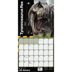 Trends International 2026 Jurassic World 4 12"x12" Wall Calendar