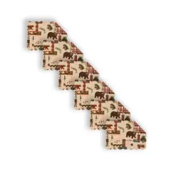 C&F Home Dakota Cotton Quilted Rectangular Reversible Placemats Set of 6, 13" x 19"