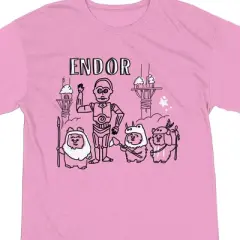 Return of the Jedi Ewoks of Endor Women's Pink Sleep Shirt