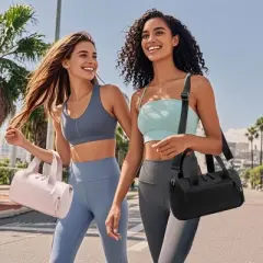 Mini Gym Bag for Women Girls Cute Small Duffle Bag Workout Sport Bags for Dance,Fitness,Yoga (Black)