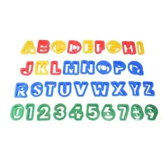 R&M International Alphabet & Numbers, 36 Piece, Plastic