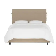 Meridan Slipcover Linen Bed - Skyline Furniture