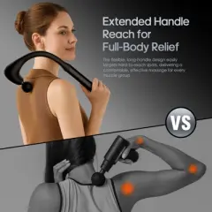 SUGIFT Massage Gun Deep Tissue with Extended Handle Revolutionary U-Shaped Back Massager Body Massager for Neck, Shoulder, Leg