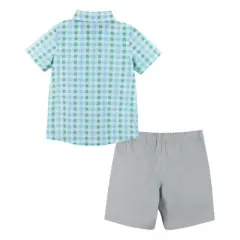 Andy & Evan  Toddler Boys Plaid Dapper Set
