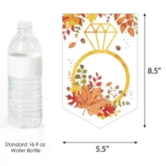 Big Dot of Happiness Fall Foliage Bride - Autumn Leaves Bridal Shower and Wedding Party Bunting Banner - Party Decorations - Congrats Bride-To-Be