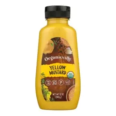 Organicville Organic Yellow Mustard - Case of 12/12 oz