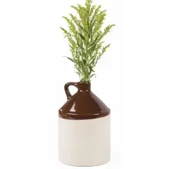 Ohio Stoneware Whiskey Jug with Brown Top - 1 Gal