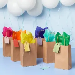 50ct Tissue Paper Colored - Spritz&trade;: Multicolor Gift Packaging for Birthday & Easter, Solid Pattern, 16.5" x 24"