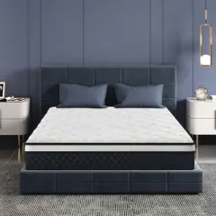 ELJGET Queen Mattress, 12" Mixed Memory Foam Mattress, Bagged Spring, Medium Firm Feel and Motion Isolation