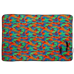 Heated Blanket - Ultra Soft Fleece Throw Powered by 12V Auxiliary Power Outlet for Travel or Camping - Winter Car Accessories by Stalwart (Multi Camo)