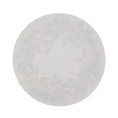 Saro Lifestyle Festive Foliage Holly Berry Wreath Placemat (Set of 4), White, 15"x15"