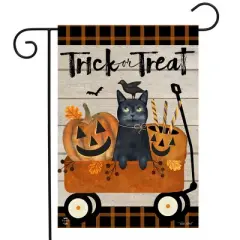 Briarwood Lane Halloween Garden Flag 12x18 For Outdoor Trick Or Treat Wagon For Halloween Garden Flag Flags For Outside