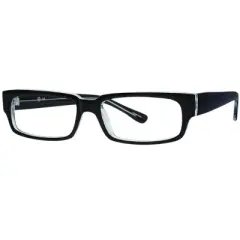 Soho 98 Designer Reading Glasses Black-Crystal