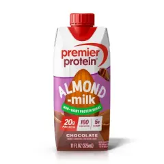 Premier Protein Almond Milk Shake - Chocolate - 11 fl oz/4pk