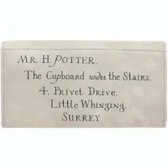 Hogwarts Letter w/ Crest Seal One Size Fits Most Faux Leather Wallet