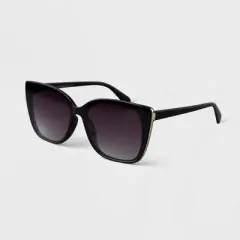 Women's Oversized Cateye Sunglasses - A New Day&trade; Black