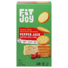Fitjoy Round Pepper Jack Cracker - Case of 8/8 oz