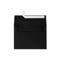 LUX A7 Invitation Envelopes 5 1/4 x 7 1/4 500/Box Black Linen 4880-BLI-500