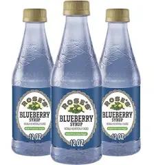 Rose&rsquo;s Blueberry Syrup 3 Pack 12 OZ Bottle, | Perfect for Cocktails, Beverages, and Mixers
