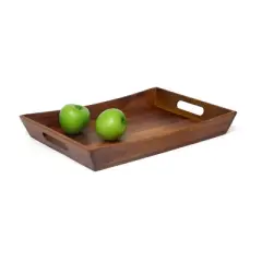 19" x 14" Acacia Curved Serving Tray - Lipper International
